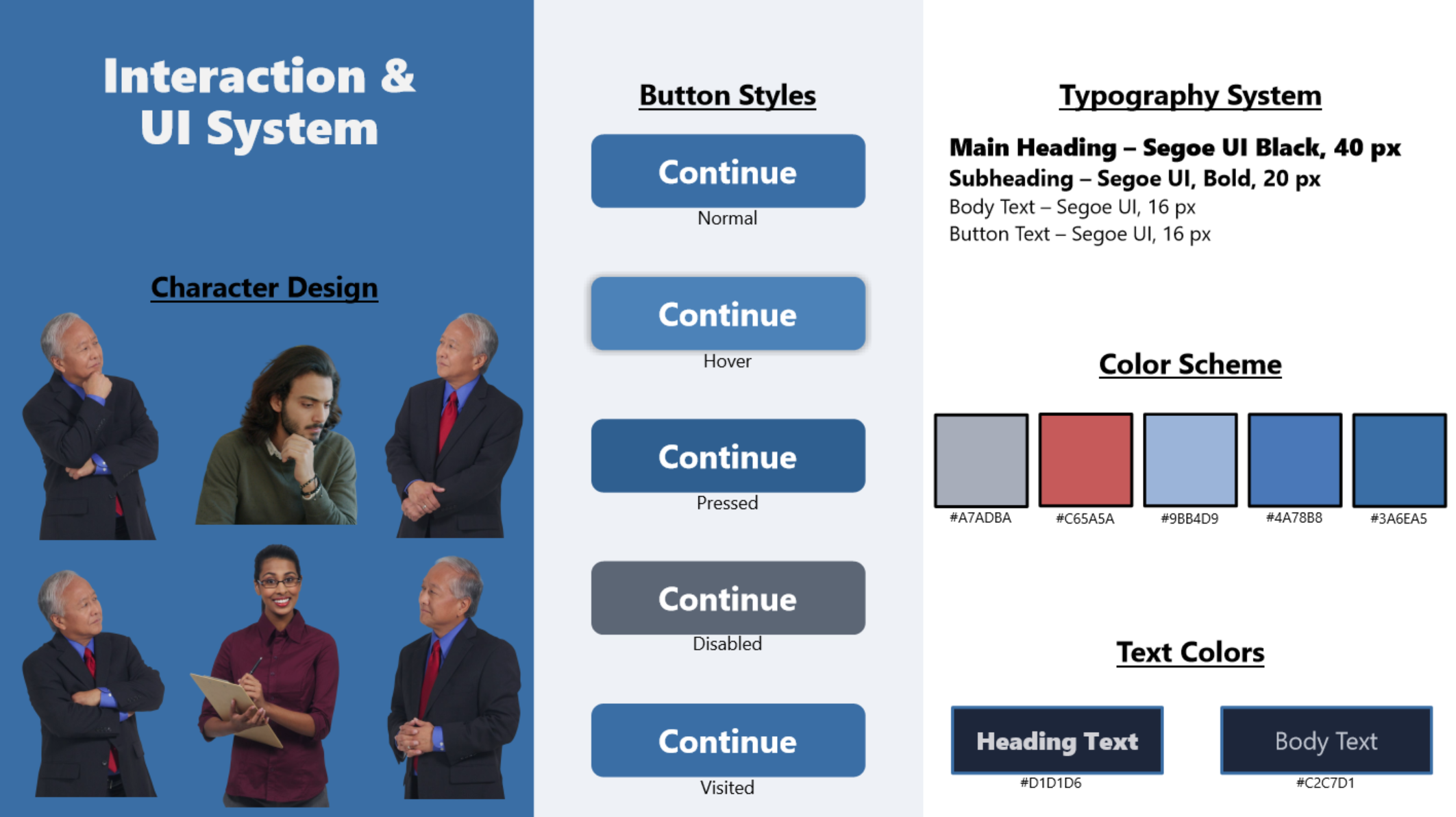 Interaction and UI system style guide