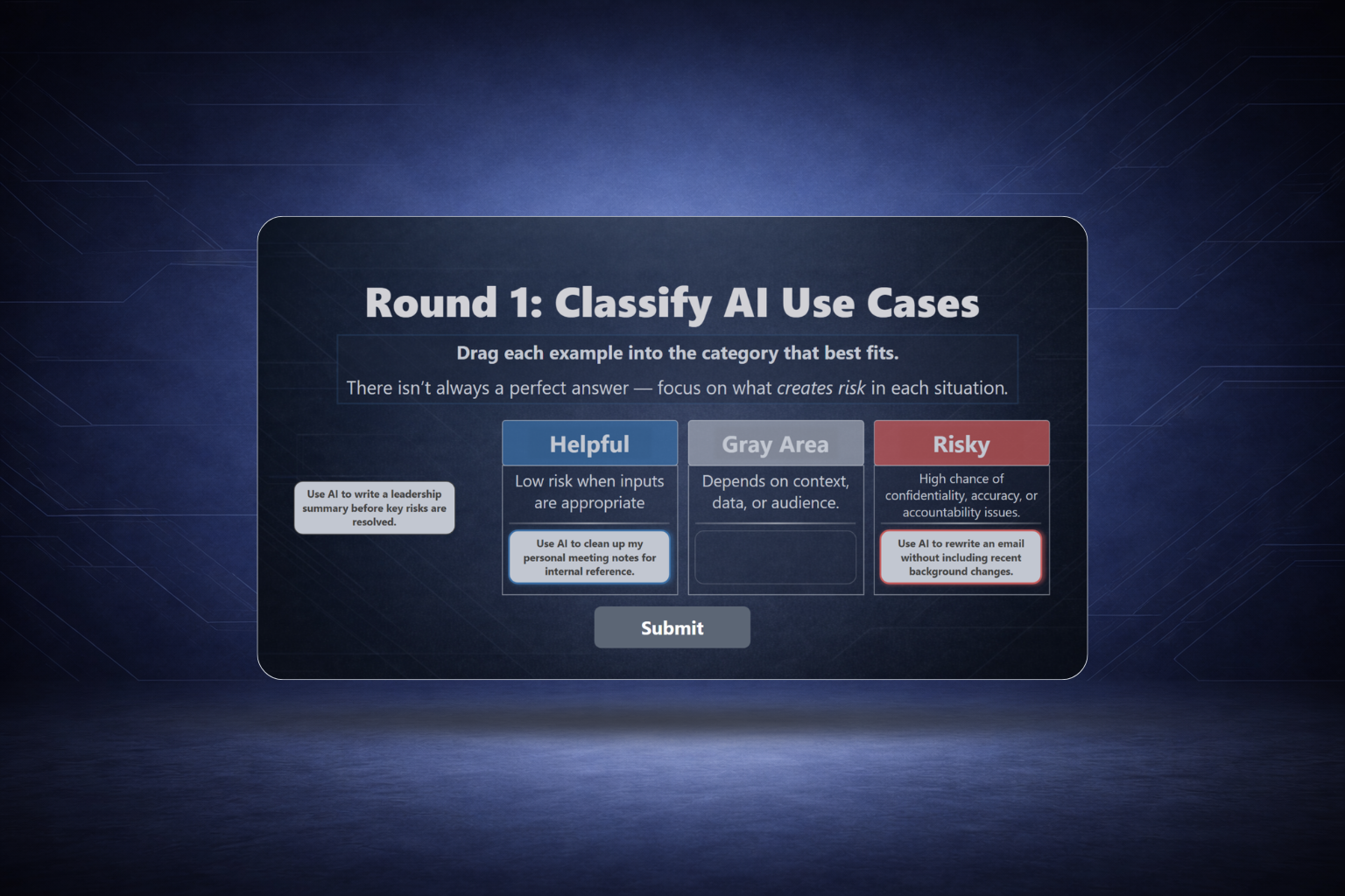 AI at Work Module Screenshot